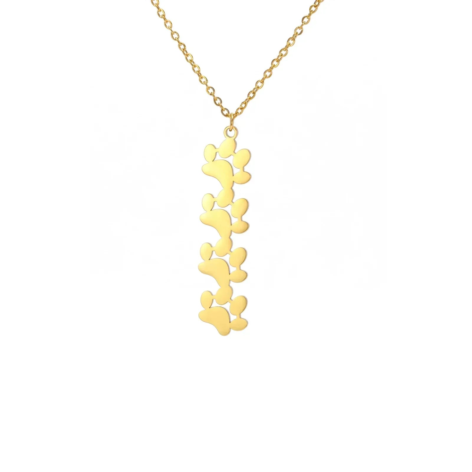 Elegant Stainless Steel Paw Necklace