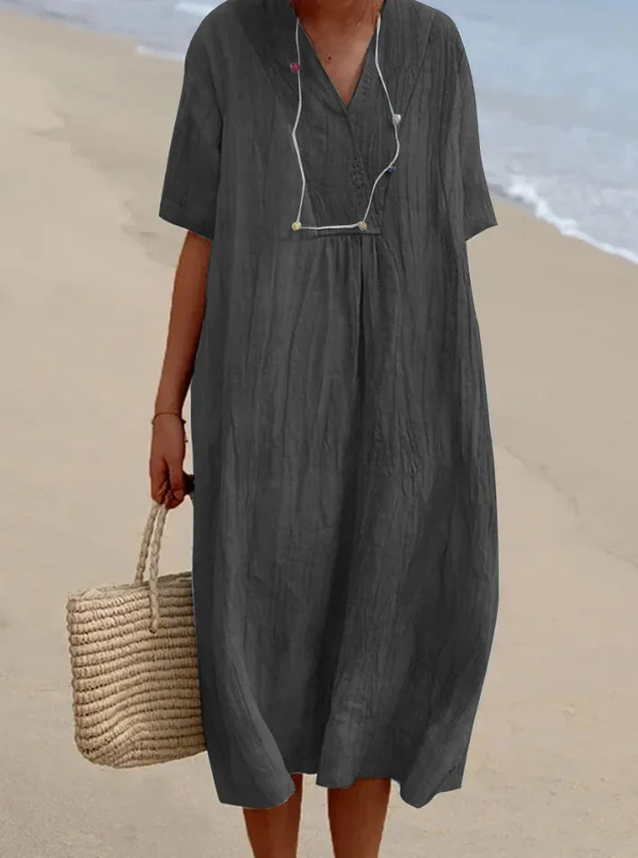 Silvana™ | Relaxed Textured Maxi Dress