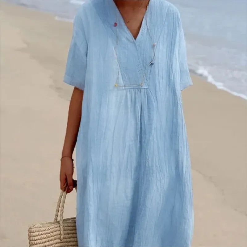 Silvana™ | Relaxed Textured Maxi Dress