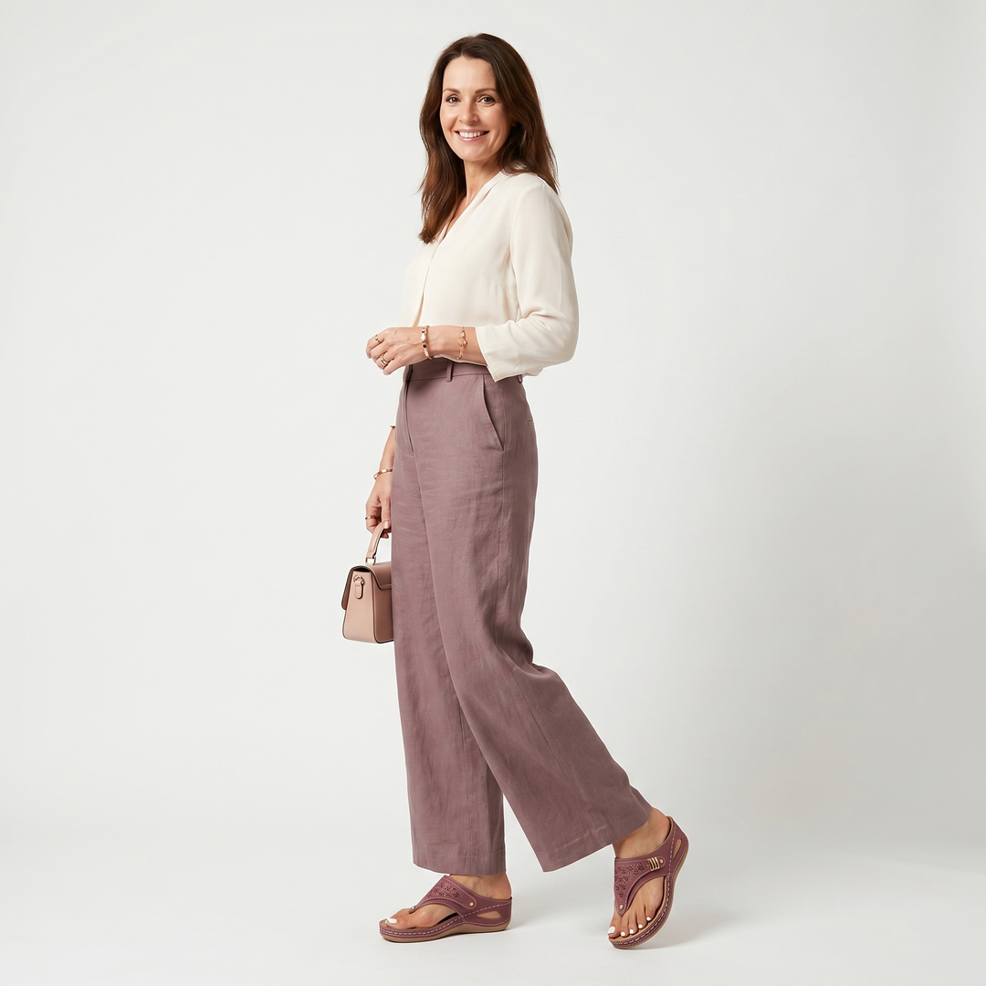 Elena | Sandals with Arch Support, Adjustable Straps and Wedge Heel