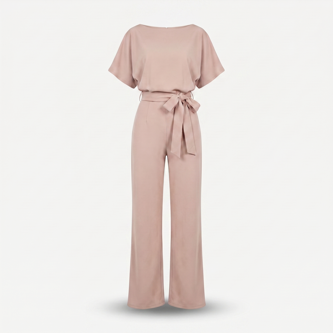 Zara | Satin Set – Wide-Leg with Dolman Sleeves, Waist Belt