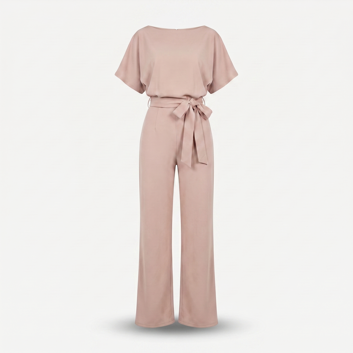 Zara | Satin Set – Wide-Leg with Dolman Sleeves, Waist Belt