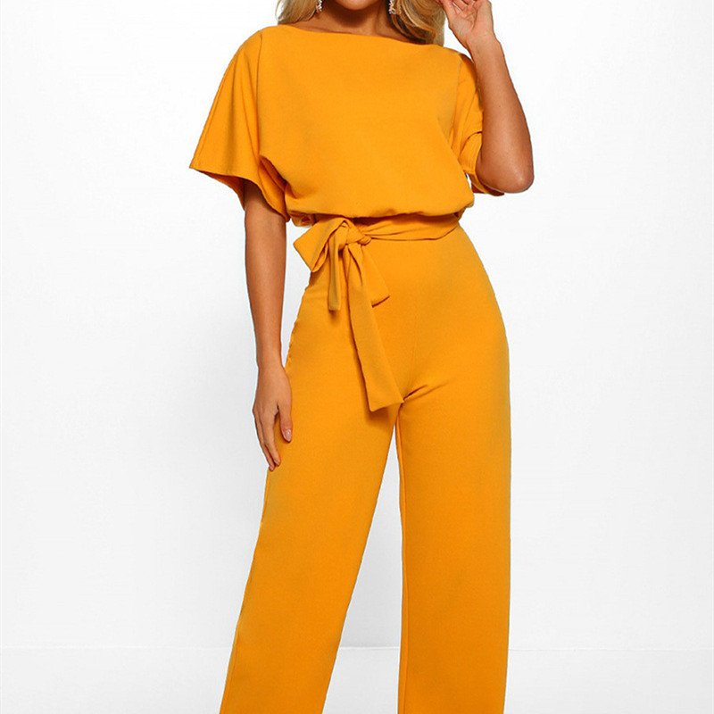 Zara | Satin Set – Wide-Leg with Dolman Sleeves, Waist Belt