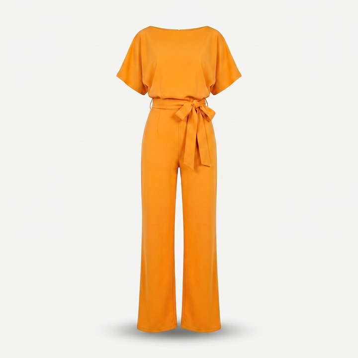 Zara | Satin Set – Wide-Leg with Dolman Sleeves, Waist Belt