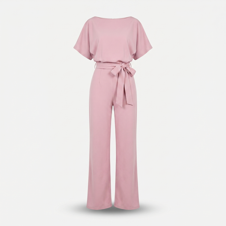 Zara | Satin Set – Wide-Leg with Dolman Sleeves, Waist Belt