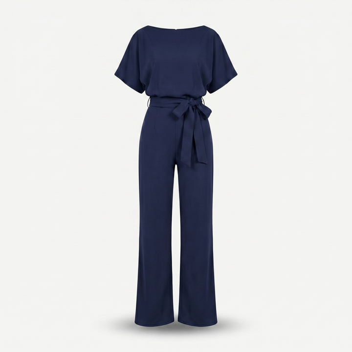 Zara | Satin Set – Wide-Leg with Dolman Sleeves, Waist Belt
