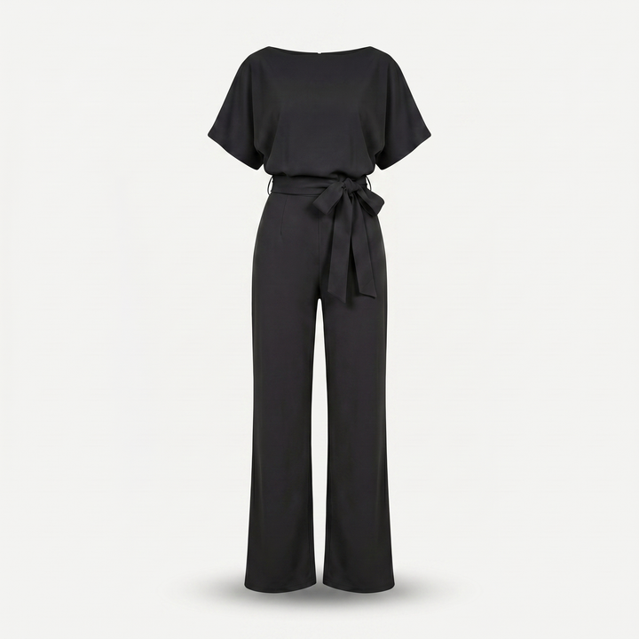 Zara | Satin Set – Wide-Leg with Dolman Sleeves, Waist Belt