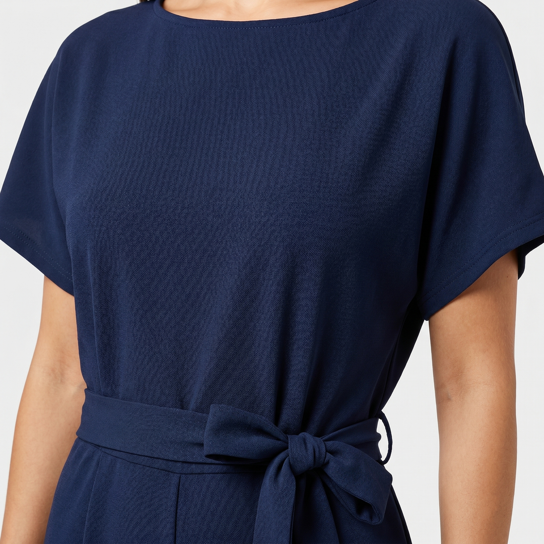 Zara | Satin Set – Wide-Leg with Dolman Sleeves, Waist Belt