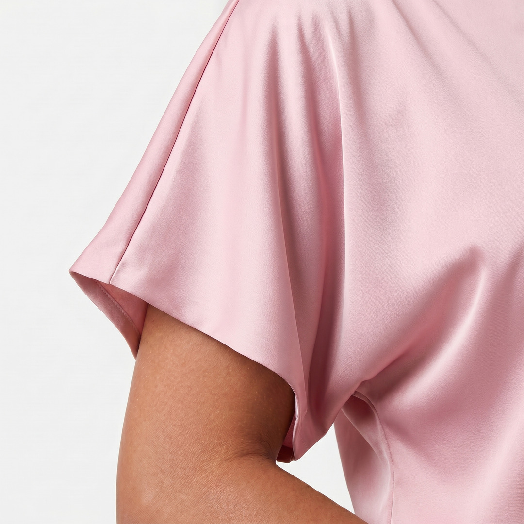 Zara | Satin Set – Wide-Leg with Dolman Sleeves, Waist Belt