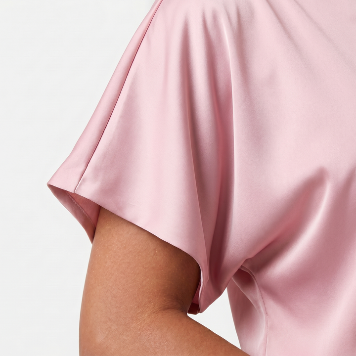 Zara | Satin Set – Wide-Leg with Dolman Sleeves, Waist Belt