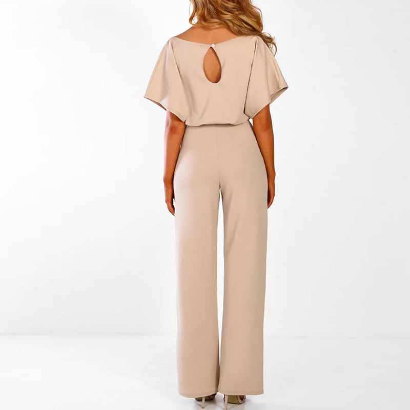 Zara | Satin Set – Wide-Leg with Dolman Sleeves, Waist Belt
