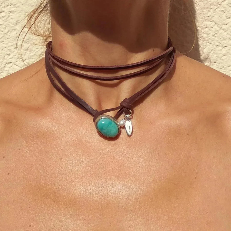 Effortless Turquoise Gemstone Necklace