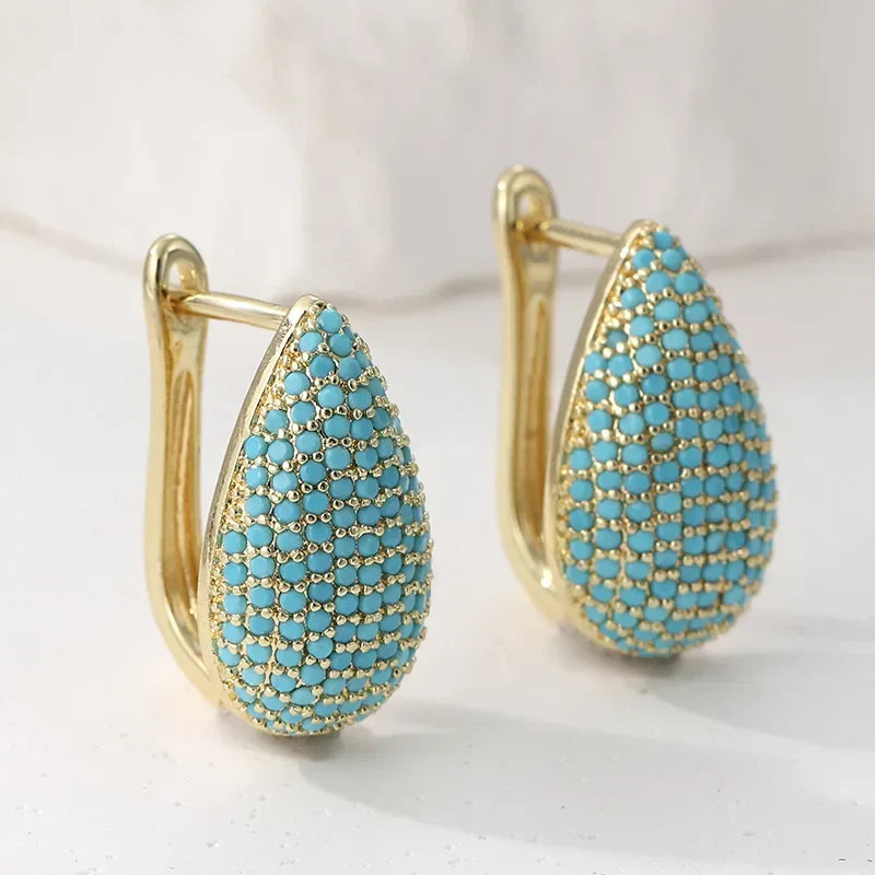 Turquoise Teardrop Earrings