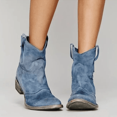 Dianna supportive suede ankle boots in blue