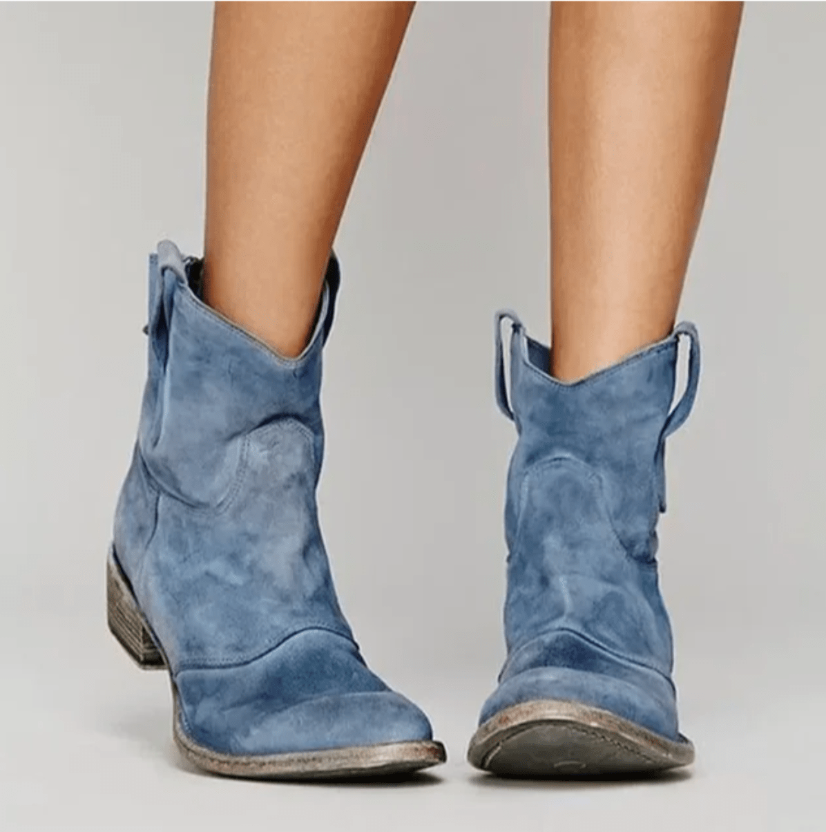 Dianna supportive suede ankle boots in blue