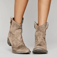 Dianna supportive suede ankle boots in brown