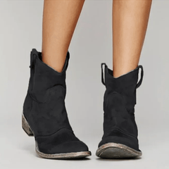 Dianna supportive suede ankle boots in black