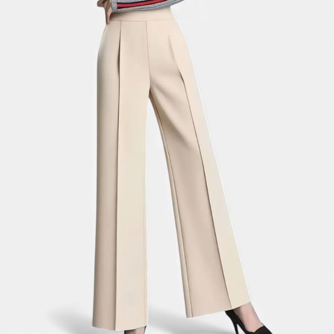 Lydia | High-Waist Asymmetric Pocket Trousers