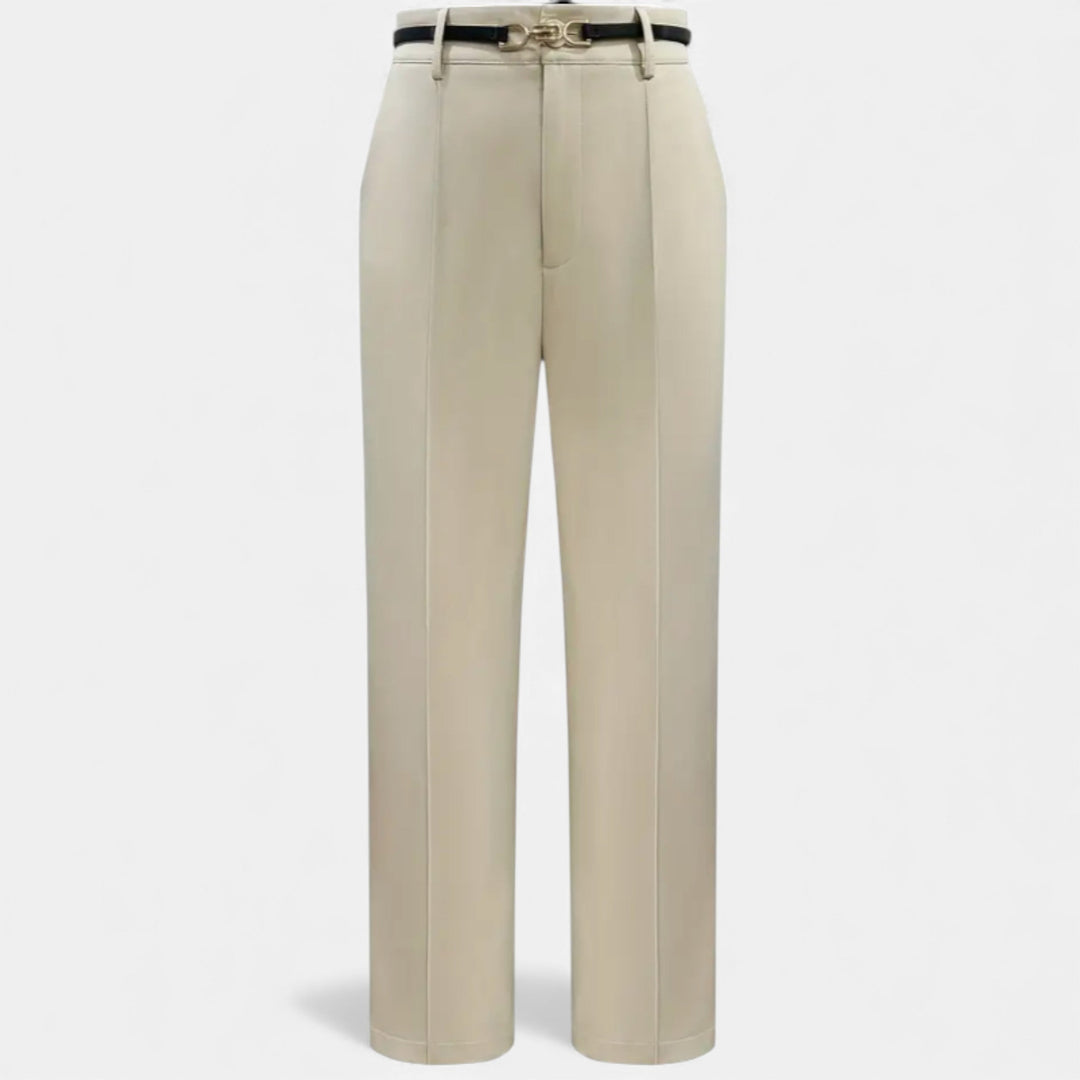 Beatrice | Classic Belted High-Waist Office Trousers