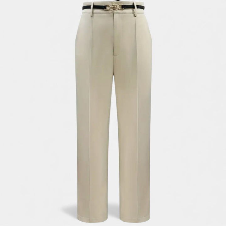 Beatrice | Classic Belted High-Waist Office Trousers