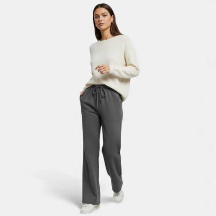 Tessa | Fleece-Lined Winter Straight Trousers
