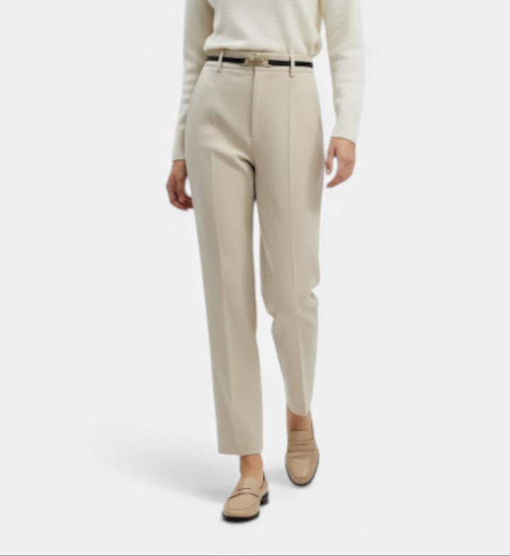 Beatrice | Classic Belted High-Waist Office Trousers