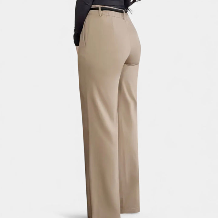 Beatrice | Classic Belted High-Waist Office Trousers