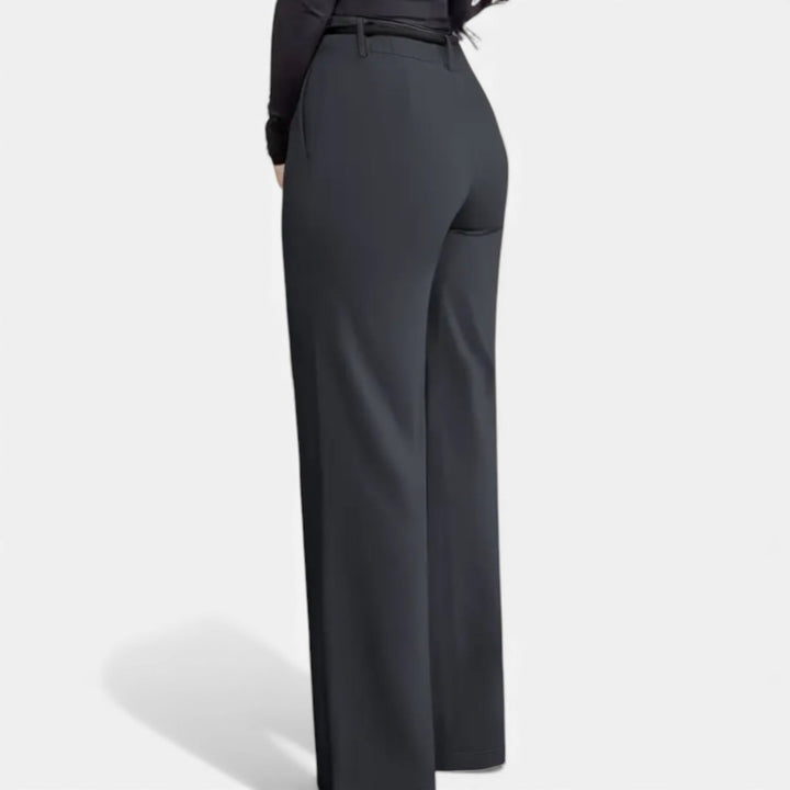 Beatrice | Classic Belted High-Waist Office Trousers