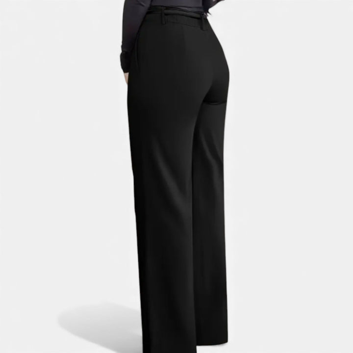 Beatrice | Classic Belted High-Waist Office Trousers