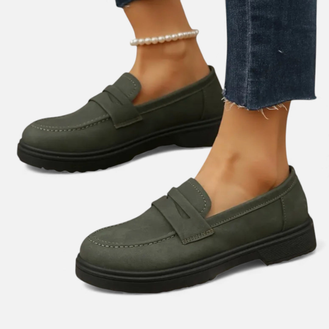 Carina | Penny Loafers – Glossy Heritage Sophistication