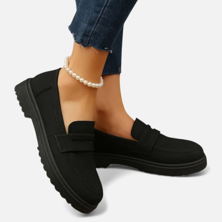 Carina | Penny Loafers – Glossy Heritage Sophistication