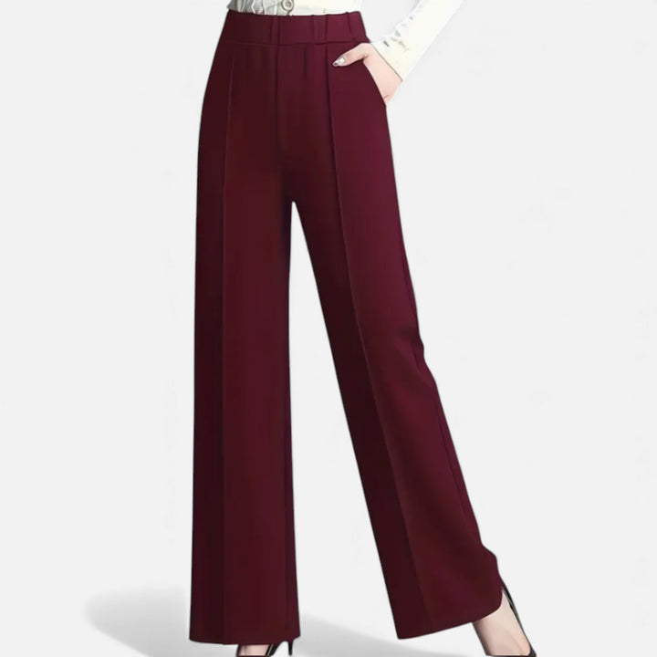 Lydia | High-Waist Asymmetric Pocket Trousers