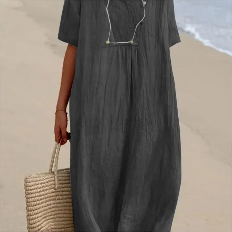 Silvana™ | Relaxed Textured Maxi Dress