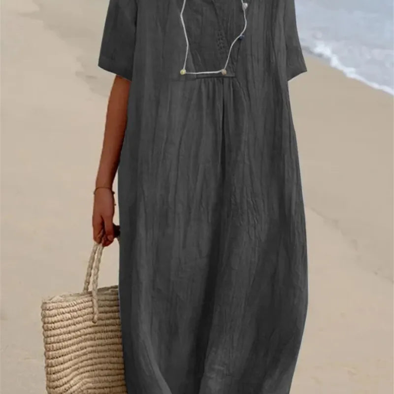 Silvana™ | Relaxed Textured Maxi Dress