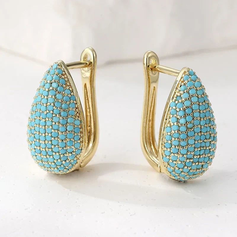 Turquoise Teardrop Earrings