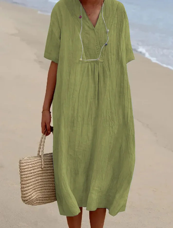 Silvana™ | Relaxed Textured Maxi Dress