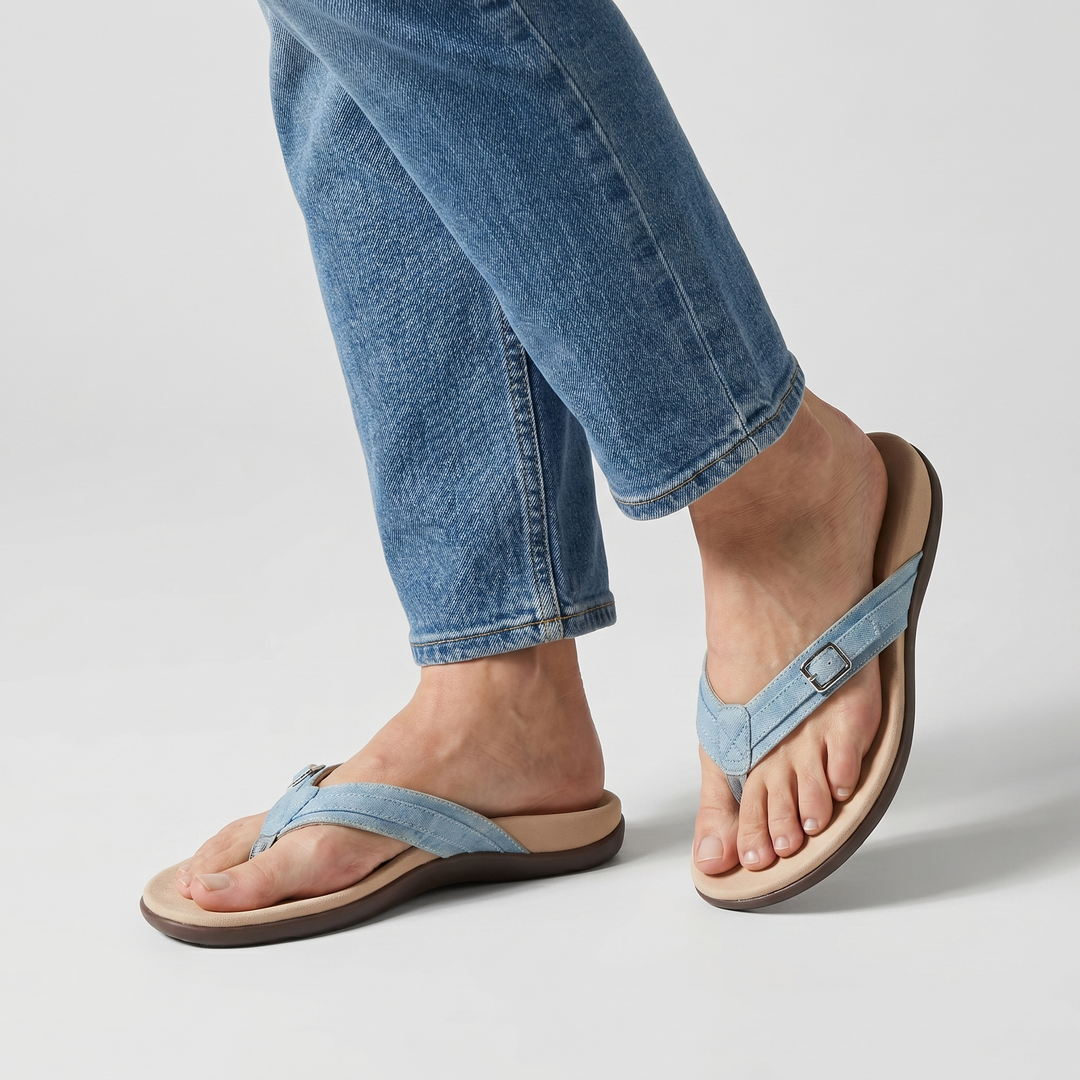 Sofia | Everyday Walking Flip Flop Sandals with Adjustable Strap