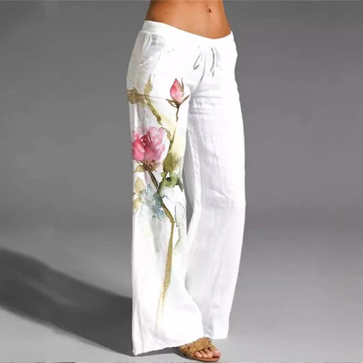 Clara | Wide Leg Linen Summer Pants, Breathable,