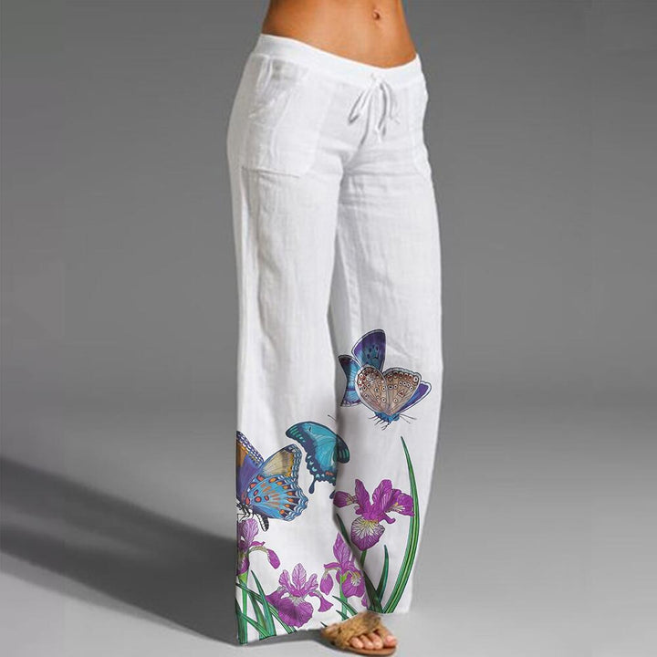 Clara | Wide Leg Linen Summer Pants, Breathable,