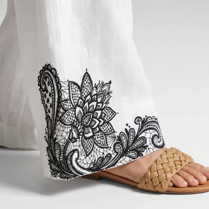 Clara | Wide Leg Linen Summer Pants, Breathable,