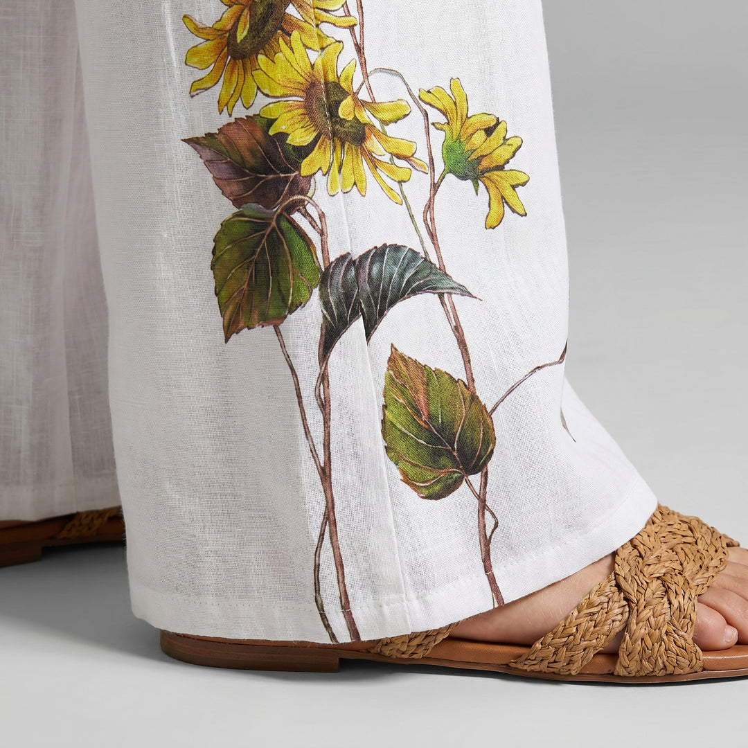 Clara | Wide Leg Linen Summer Pants, Breathable,