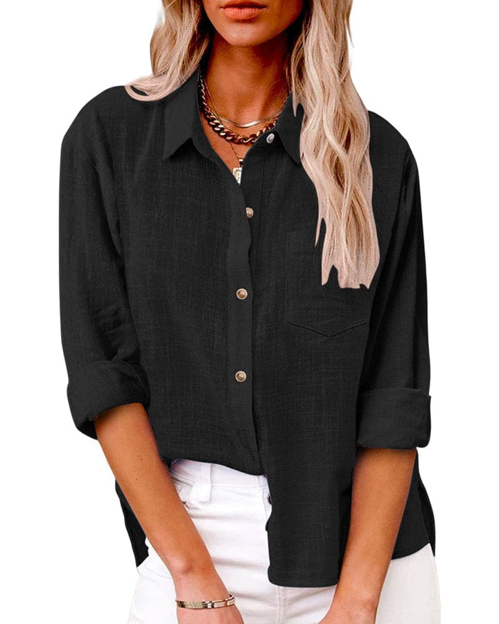 Sophia | Cotton-Linen Blouse – Airy and Ultra-Light