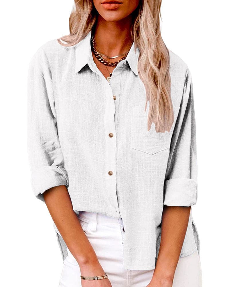 Sophia | Cotton-Linen Blouse – Airy and Ultra-Light