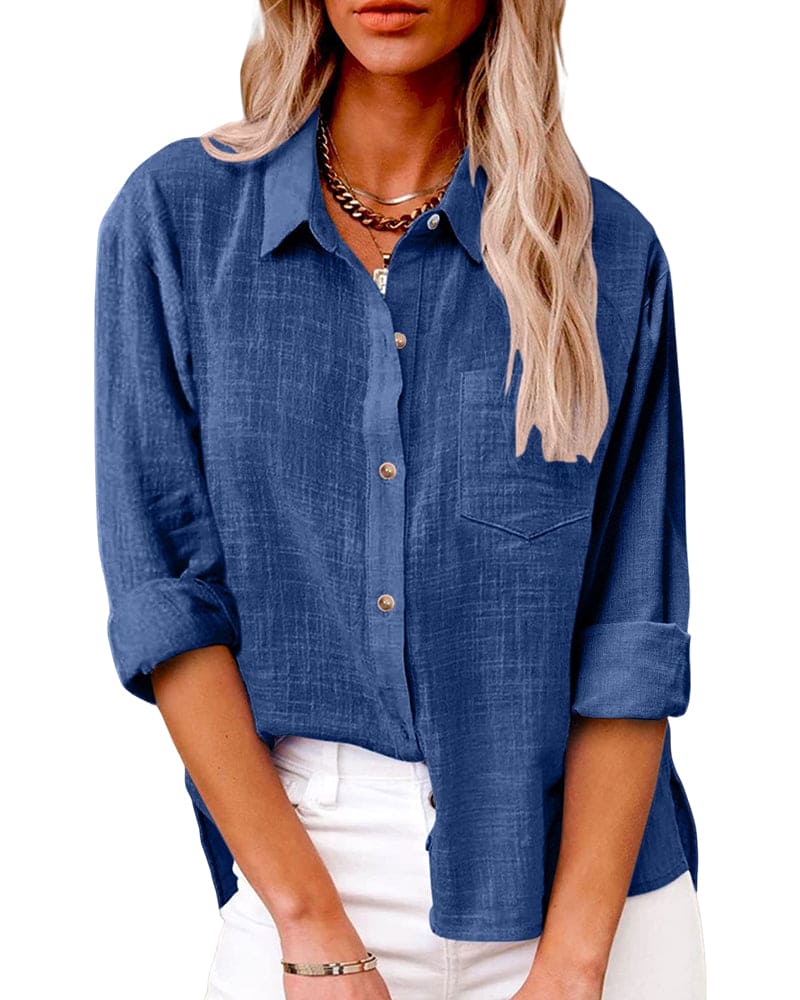 Sophia | Cotton-Linen Blouse – Airy and Ultra-Light