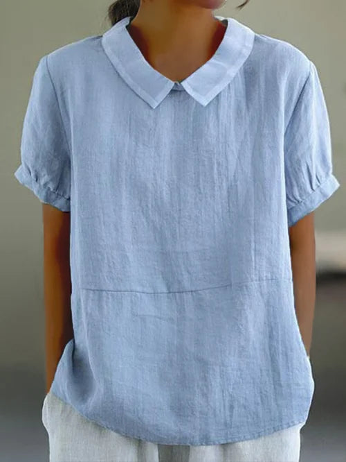 Emma | Cotton Linen Blouse – Lightweight with Airy Feel