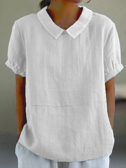 Emma | Cotton Linen Blouse – Lightweight with Airy Feel