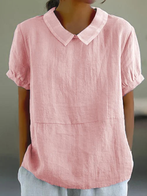 Emma | Cotton Linen Blouse – Lightweight with Airy Feel