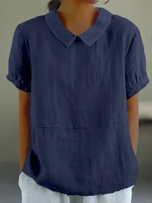 Emma | Cotton Linen Blouse – Lightweight with Airy Feel
