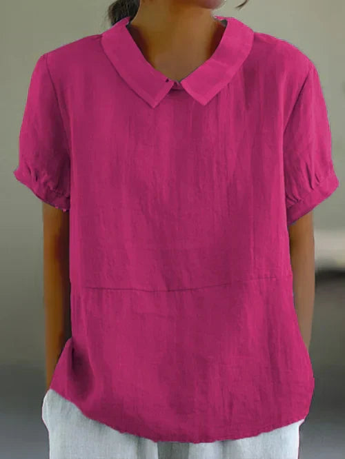 Emma | Cotton Linen Blouse – Lightweight with Airy Feel