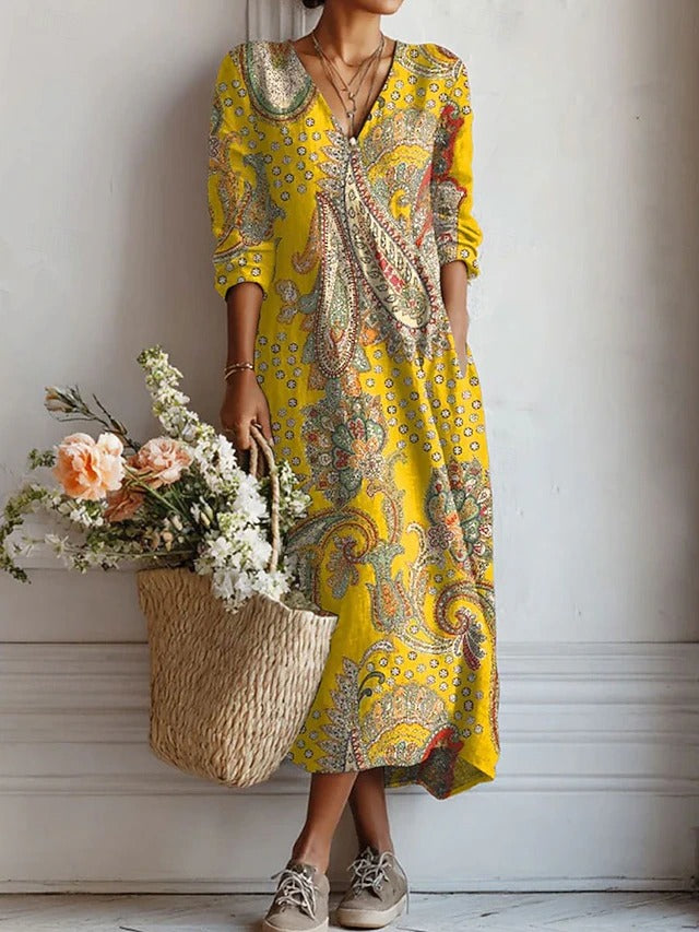 Mabel | Elegant Maxi Dress – Light with Airy Chiffon